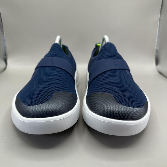Oofos OOmg Low Shoe Navy Blue White Recovery Slip On Sneakers Mens 10.5 EU 43.5 Men main image 3